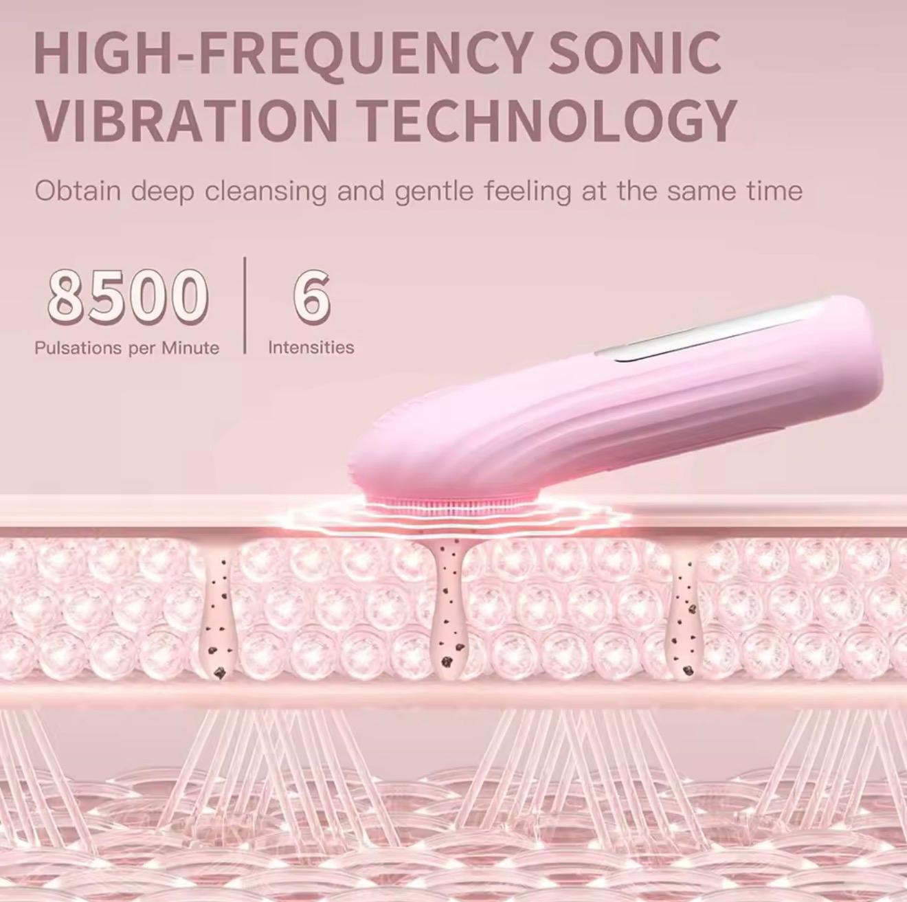 Brosse Nettoyante Visage Électrique en Silicone – Nettoyage Profond & Peau Éclatante
